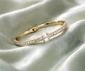 H-Charm Enamel bracelet stainless 18k gold plated