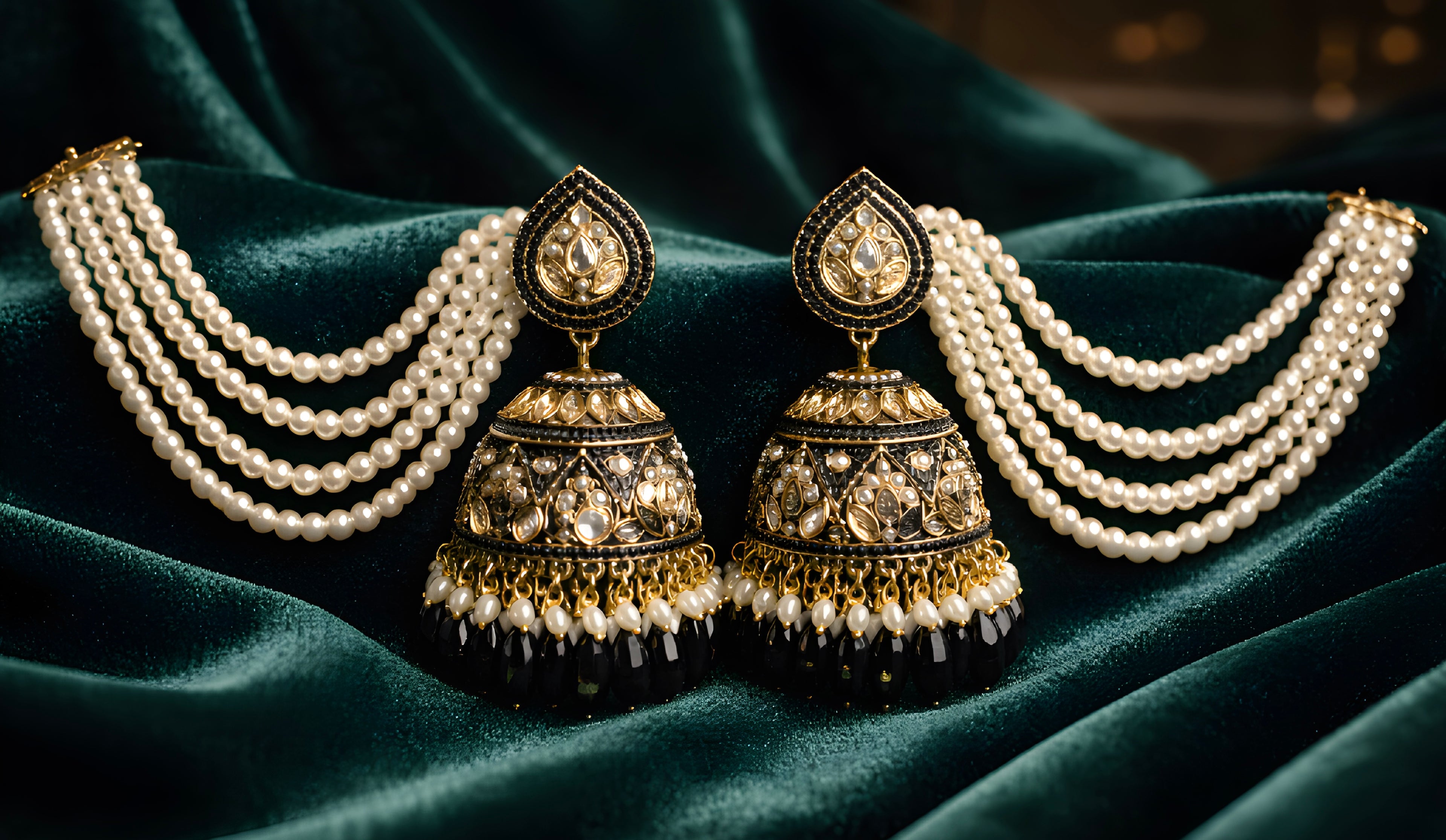 Kundan Pakistani jhumka