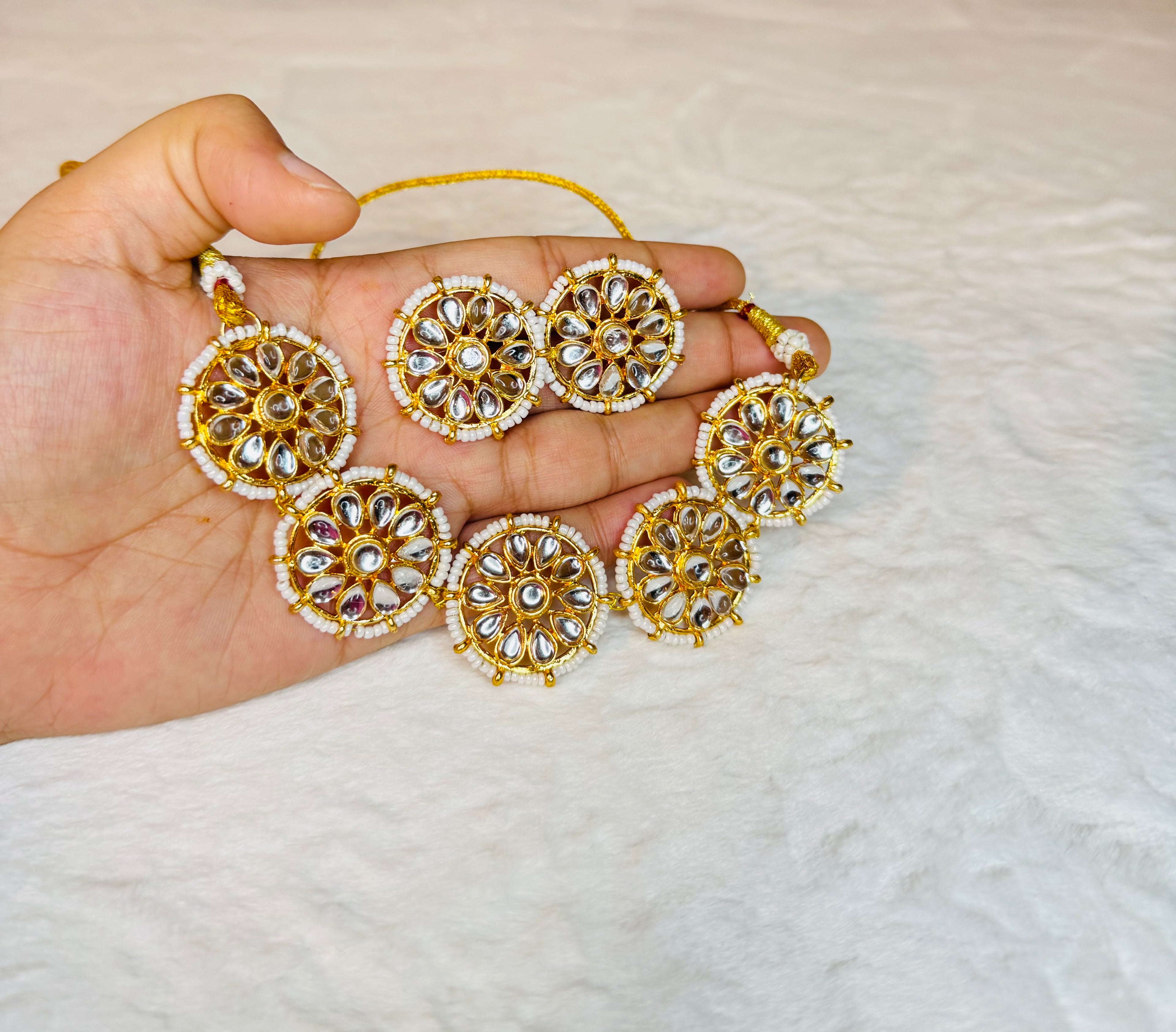 Customize kundan necklace set