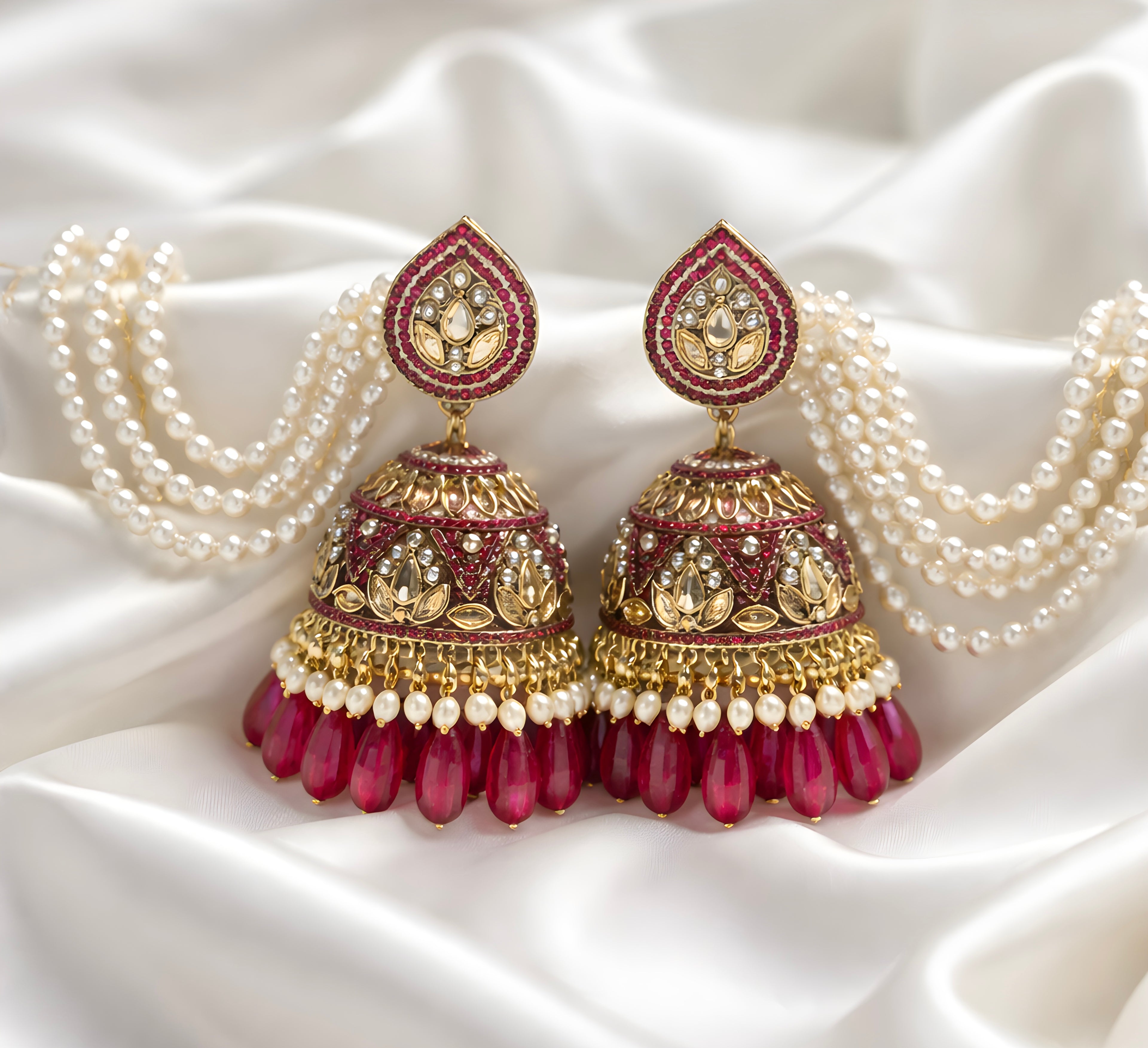 Kundan Pakistani jhumka