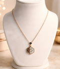 Hexagon-shaped medallion pendant