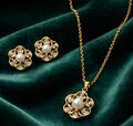 Floral pendant set