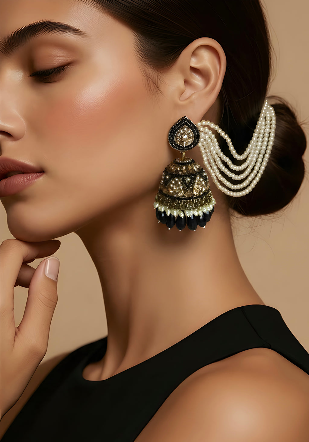 Kundan Pakistani jhumka