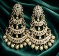Kundan chandbali earrings