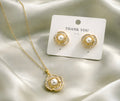 Classic floral pendant set