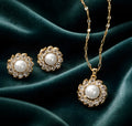 Classic floral pendant set