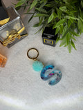 Handmade diy resin letter“S” keychain