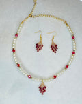 Customize Red colour Necklace set