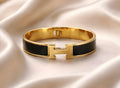 H-Charm Enamel bracelet stainless 18k gold plated