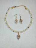 Customize white Necklace set