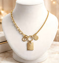 Gold-toned charm pendantnecklace