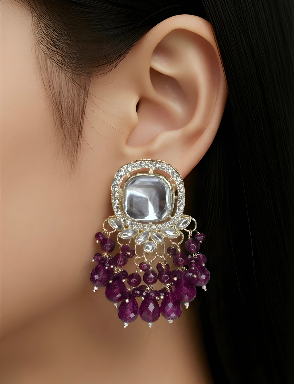 Kundan earrings