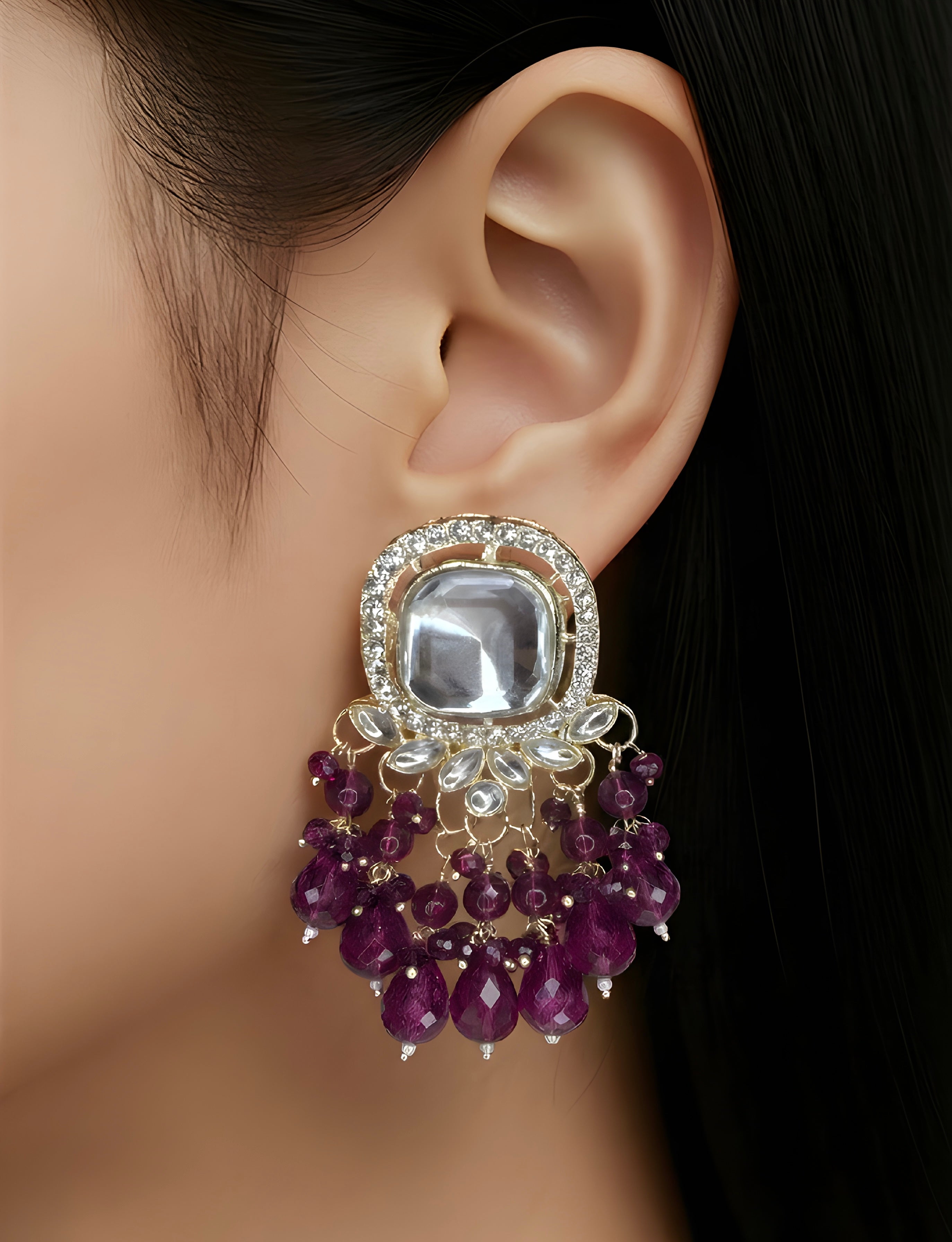 Kundan earrings