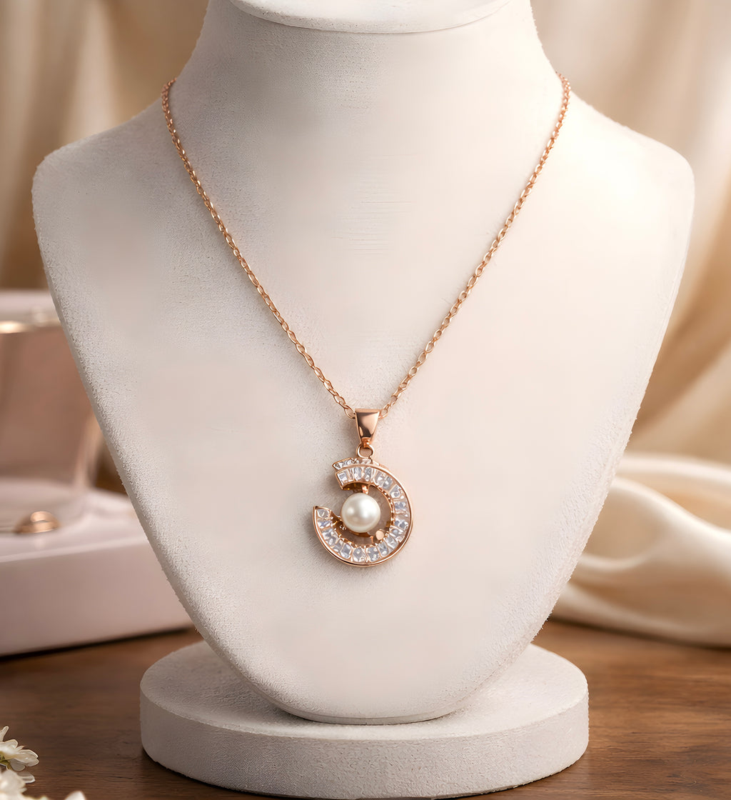 Double Halo Pearl pendant
