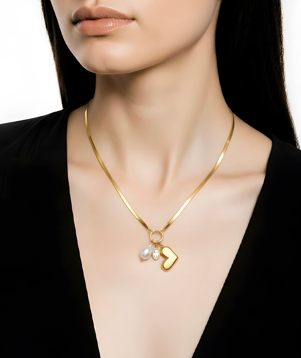 Trinity Charm Pendant Necklace
