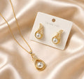 Gold-toned pendant set