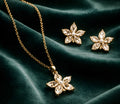 Classic floral pendant set