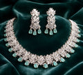 Mint-colour AD Necklace set