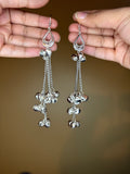 Handmade silver Kashmiri earrings