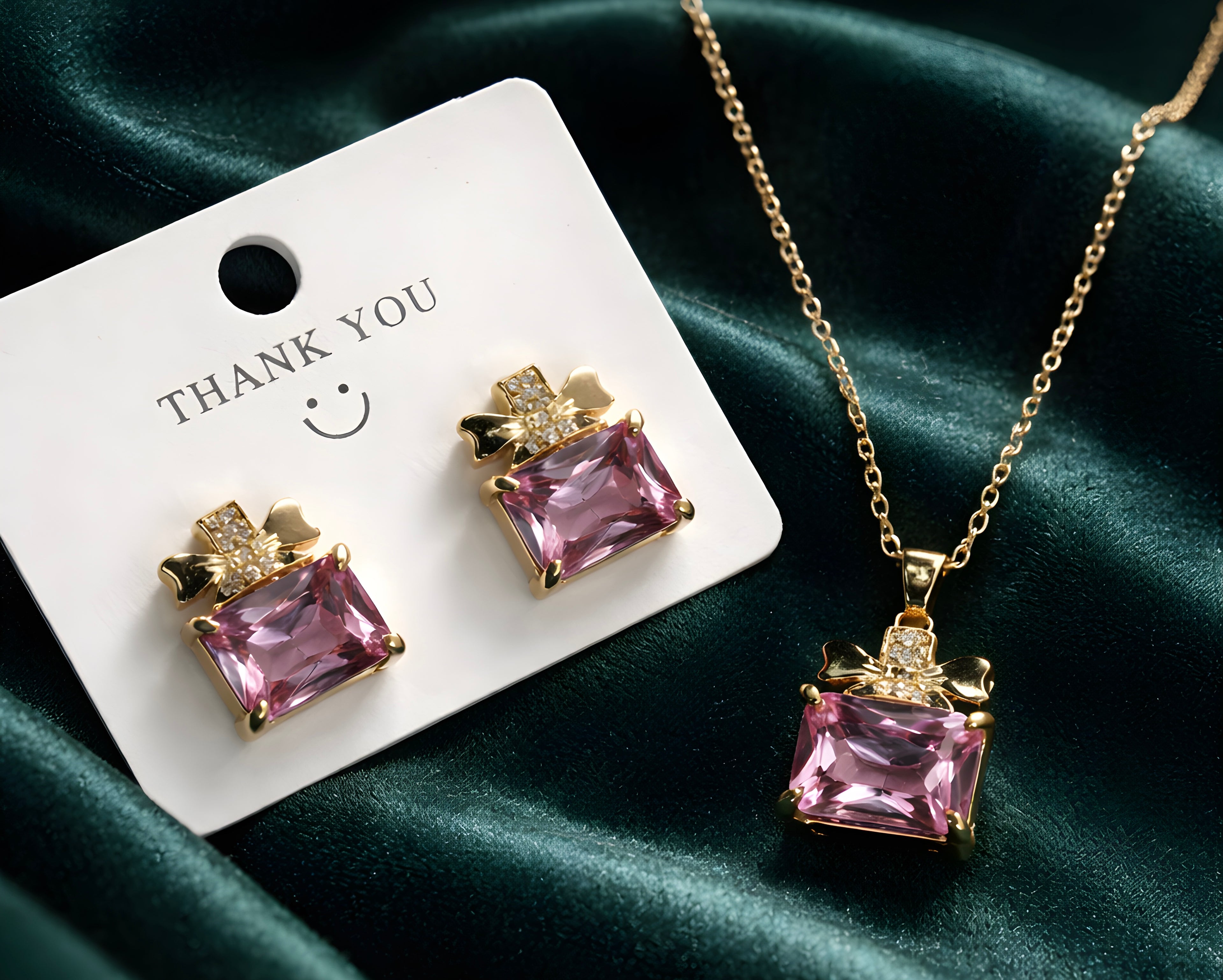 Butterfly perfume bottle pendant set