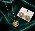 Heart shaped pendant set